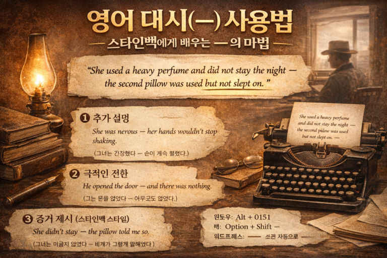 문학으로 배우는 영어 표현 — 『찰리와 함께한 여행』#3