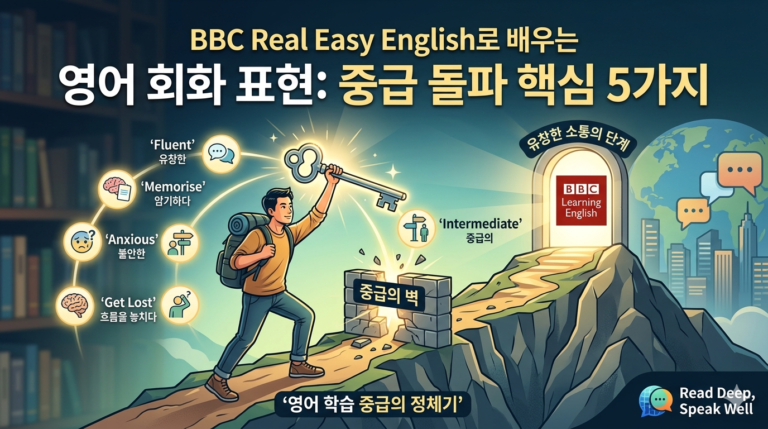 영어 회화 표현: BBC로 깨는 중급의 벽과 언어 학습 표현 5가지