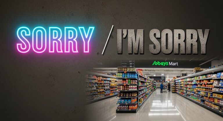 사과의 언어학 — “Sorry”와 “I’m sorry”가 다른 5가지 이유