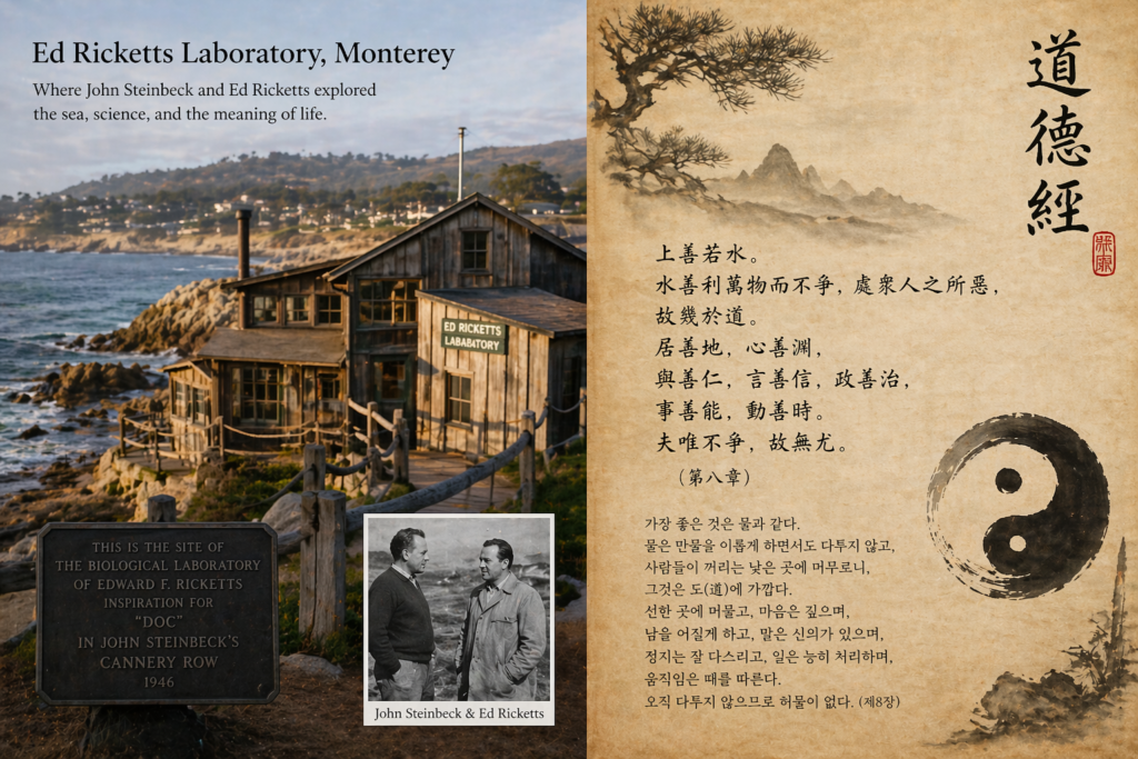 에드 리켓츠 몬터레이 연구소 스타인벡 도덕경 빌리 벅 무위 철학