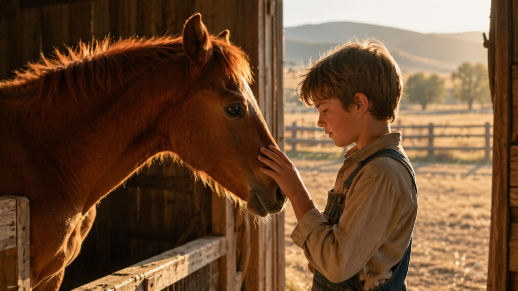 붉은 망아지 스타인벡 — 소년 조디와 가빌란의 첫 만남